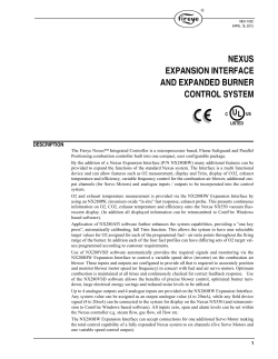 nexus expansion interface and expanded burner control