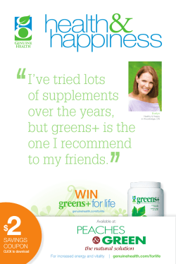 I`ve tried lots of supplements over the years, but greens+ is the one I