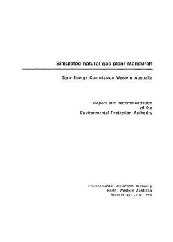 Simulated natural gas plant Mandurah