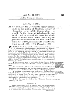 Act No. 44, 1897. An Act to enable the Governor