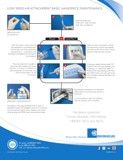 LOW SPEED AIR ATTACHMENT BASIC