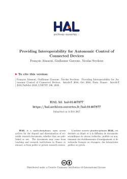 Providing Interoperability for Autonomic Control of Connected
