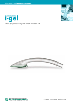 The supraglottic airway with a non