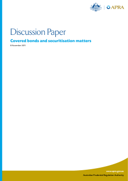 Discussion Paper: Covered bonds and securitisation matters