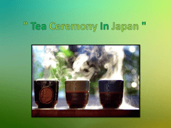 Tea Ceremony In Japan " "