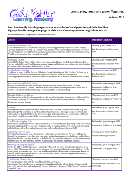 Learn, play, laugh and grow. Together.