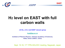 Evolution of H2 on EAST with full carbon walls