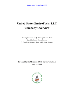US EnviroFuels Company Overview