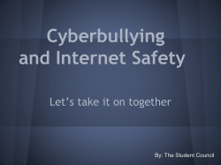 Cyberbullying and Internet Safety