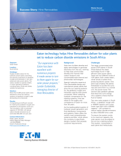 Eaton technology helps Hine Renovables deliver for solar plants set