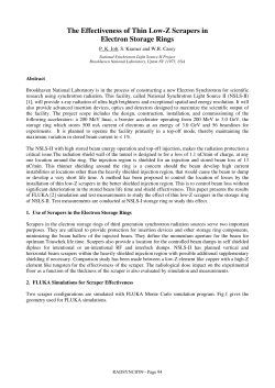 The Effectiveness of Thin Low-Z Scrapers in Electron Storage Rings