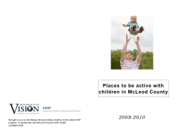 Places to be active with children in McLeod County