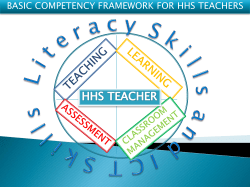 TEACHING Subject Knowledge Pedagogical