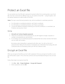 Protect an Excel file