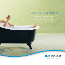 Kinetico Whole House Membrane System Brochure