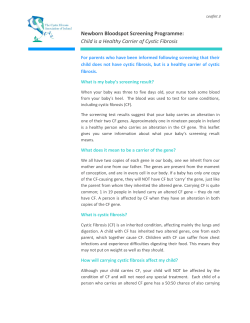 Healthy Carrier of Cystic Fibrosis