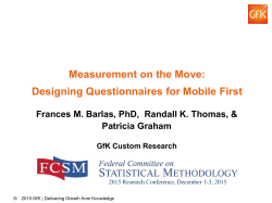 Measurement on the Move: Designing Questionnaires for Mobile First