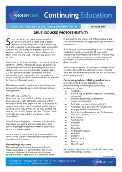 drug-induced photosensitivity