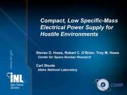 Compact, Low Specific-Mass Electrical Power