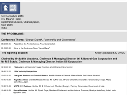 Kindly hosted by Mr DK Sarraf, Managing Director, ONGC Videsh