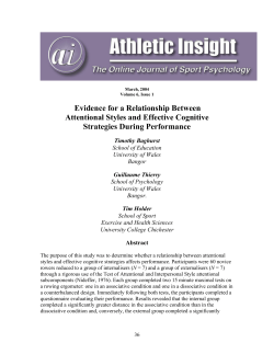 Evidence for a Relationship Between Attentional