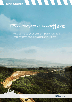 How to make your cement plant run as a competitive and