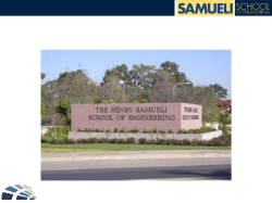 Celebrate 2014 - The Henry Samueli School of Engineering