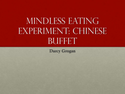 Mindless Eating - Longwood Blogs