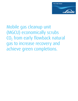 Mobile gas cleanup unit (MGCU) economically scrubs CO2 from