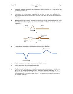 Light section Reflected pulse Transmitted pulse (a) (b) Heavy section