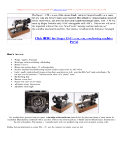 Click HERE for Singer 15-91 (15-90, 15-88, 15