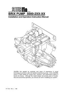 BRIX PUMP 5000-2XX-XX