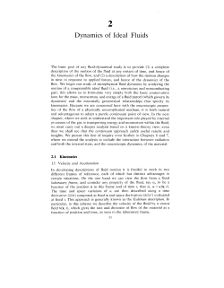 Dynamics of Ideal Fluids/Dynamics of Viscous and Heat