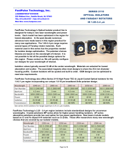 series 2110 - Fastpulse Technology