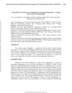 Urban Water Cycle Processes, Management, and