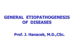 General etiopathogenesis of diseases