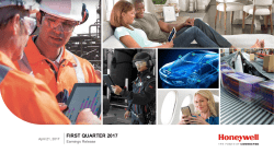 first quarter 2017 - Honeywell Investor Relations
