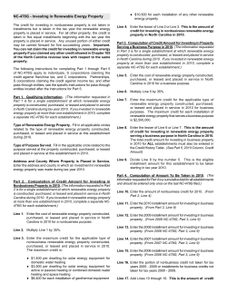 NC-478G - Investing in Renewable Energy Property
