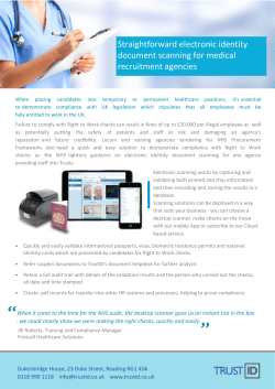 Straightforward electronic identity document scanning for medical