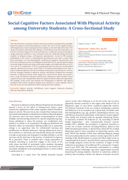 Social Cognitive Factors Associated With