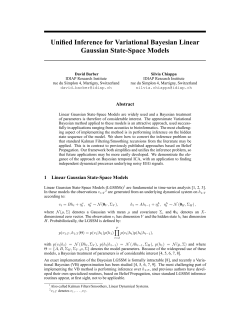 Unified Inference for Variational Bayesian Linear Gaussian State