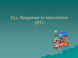 ELL/RTI Plan.