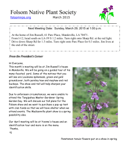 March 2015 - Folsom Native Plant Society