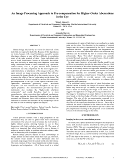 An Image Processing Approach to Pre