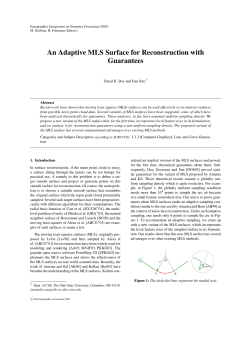 An Adaptive MLS Surface for Reconstruction with Guarantees