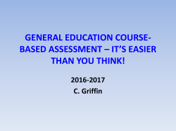 TEACH, ASSESS, REPORT, REVISE Levels of Student Learning