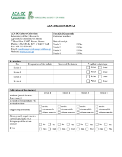 the identification service form - ACA