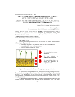 ASPECTS RELATED TO EQUIPMENTS PRODUCED ON