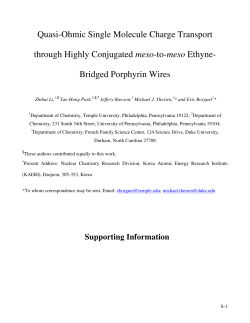Quasi-Ohmic Single Molecule Charge Transport