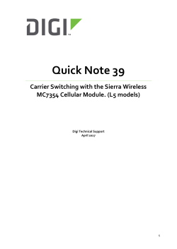 QN 39 Carrier Switching with MC7354